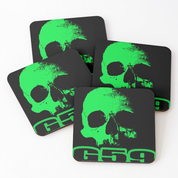 Item preview, Logotipo de calavera G59 verde designed and sold by eightwelve.