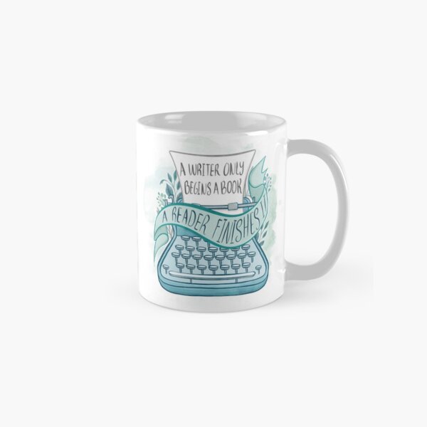 Item preview, A WRITER ONLY BEGINS A BOOK designed and sold by Catarina Book Designs.