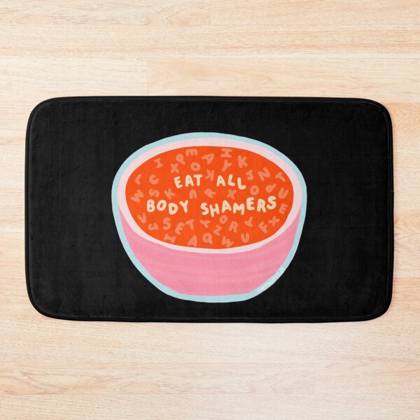 Item preview, eat all body shamers - alphabet soup messages - the peach fuzz designed and sold by NECA-W.