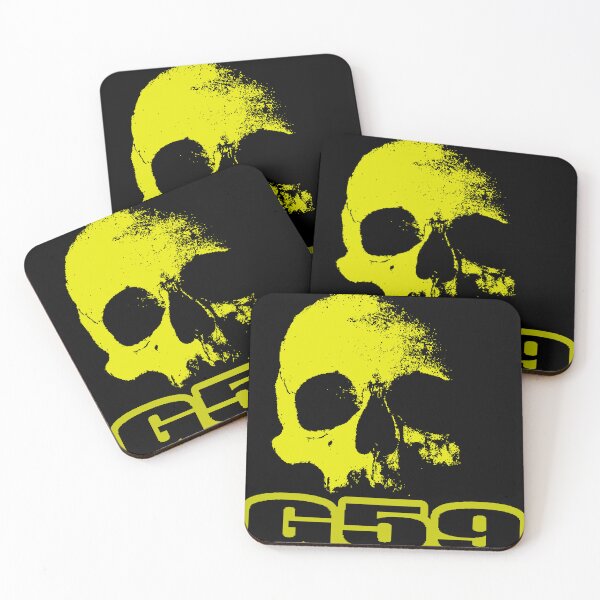 Item preview, Logotipo de calavera G59 amarillo designed and sold by eightwelve.