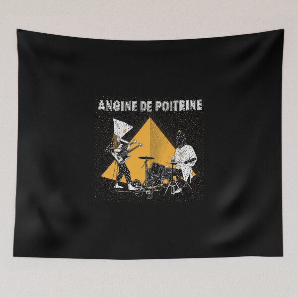Aperçu de l'œuvre ANGINE DE POITRINE - AUTOCOLLANT ORIGINAL RARE ET UNIQUE POUR T-SHIRT créée et vendue par SentientGallery.