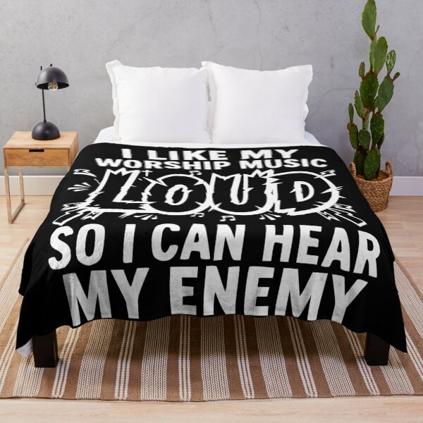 Item preview, I Like My Worship Music Loud So I Can't Hear My Enemy Humor designed and sold by Colorfulman.