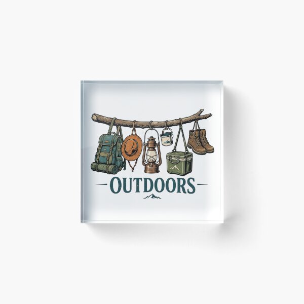Item preview, Outdoors Vintage Hiking Gear Camping Adventure Backpack Vintage designed and sold by CF_VintageDesign.