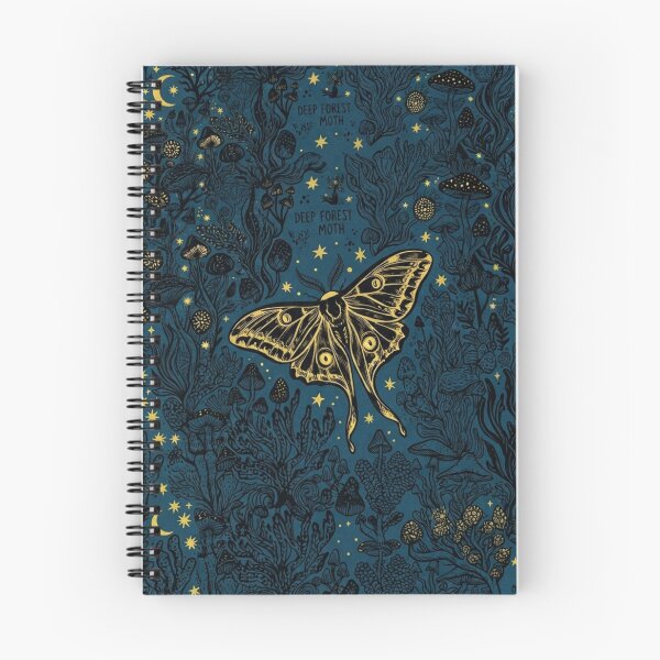 Item preview, Golden Moth in the Magic Forest Night designed and sold by Purpleclomb.