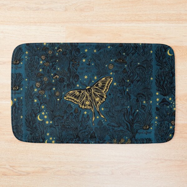 Item preview, Golden Moth in the Magic Forest Night designed and sold by Purpleclomb.
