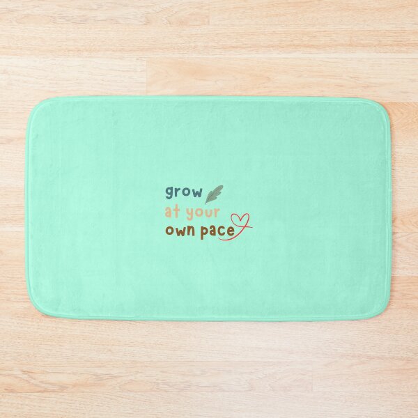 Item preview, Grow At Your Own Pace - Cute Retro Mental Health Quote designed and sold by Frafri92.