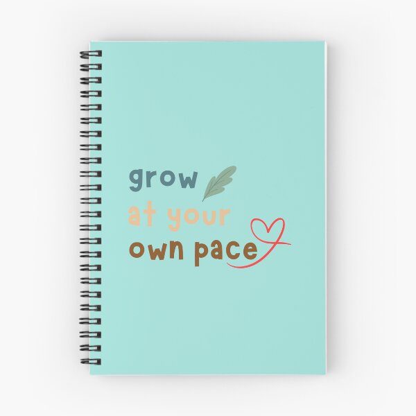 Item preview, Grow At Your Own Pace - Cute Retro Mental Health Quote designed and sold by Frafri92.