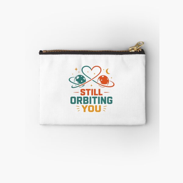 Item preview, Still Orbiting You | Minimal Space Love | Retro Planet Couple | Romantic Cosmic T-Shirt & Sticker designed and sold by Lovestickerco.