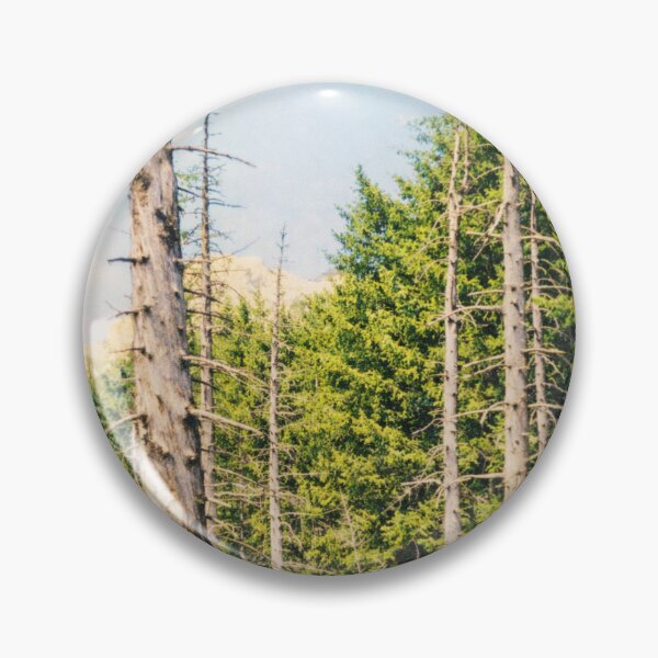 Item preview, View of Sarnia Skała from the Forest – Tatra Mountain Landscape designed and sold by GabeMountainArt.