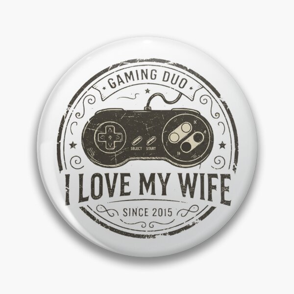 Item preview, I Love My Wife Retro Gamer Couple Anniversary Gaming Duo designed and sold by Yellowriversss.