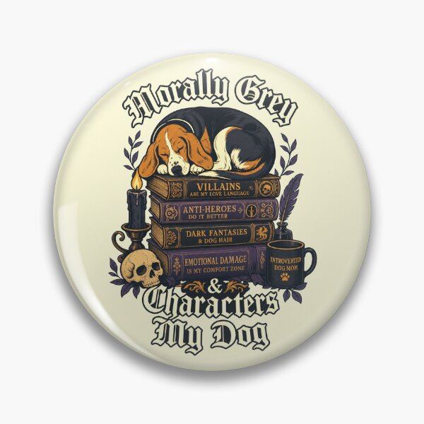 Item preview, Morally Grey Characters My Dog Shirt, Dark Fantasy Reader Tee, Introverted Dog Mom T-Shirt, Book Lover Gothic Apparel, Villains & Anti Heroes Graphic Tee, Cozy Reading Gift designed and sold by KAYJAY DESIGNS.