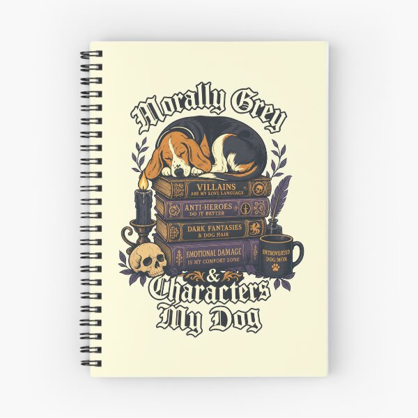 Item preview, Morally Grey Characters My Dog Shirt, Dark Fantasy Reader Tee, Introverted Dog Mom T-Shirt, Book Lover Gothic Apparel, Villains & Anti Heroes Graphic Tee, Cozy Reading Gift designed and sold by KAYJAY DESIGNS.
