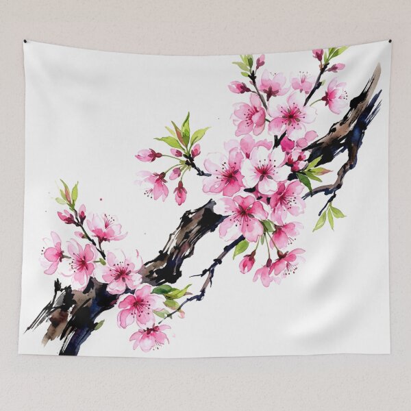 Item preview, Watercolor Sakura Branch designed and sold by Tnerv.