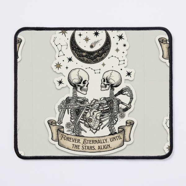 Item preview, Eternal Love Skeletons - Gothic Celestial Coupl designed and sold by Purpleclomb.