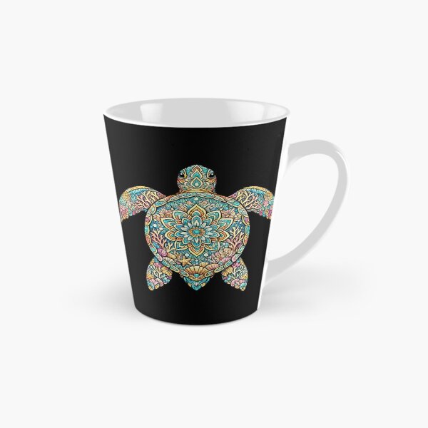 Item preview, Mandala Sea Turtle | Colorful Coral Reef Boho Ocean Art designed and sold by Dreamy fantasy design.