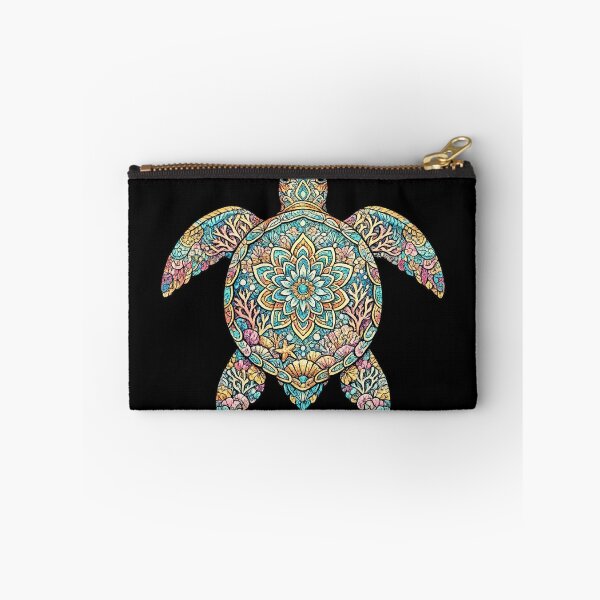 Item preview, Mandala Sea Turtle | Colorful Coral Reef Boho Ocean Art designed and sold by Dreamy fantasy design.