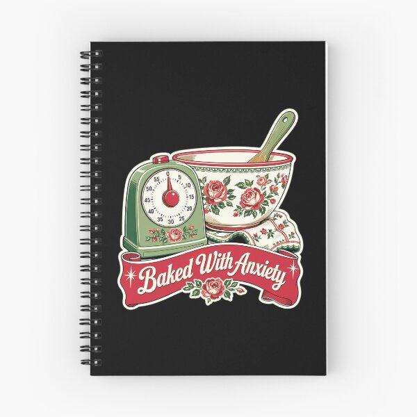 Item preview, Baked With Anxiety Shirt, Grandma Core Baking Tee, Cottagecore Baker T-Shirt, Vintage Kitchen Graphic, Cozy Home Baker Gift, Funny Baking Lover Apparel, Floral Mixing Bowl Tee designed and sold by KAYJAY DESIGNS.