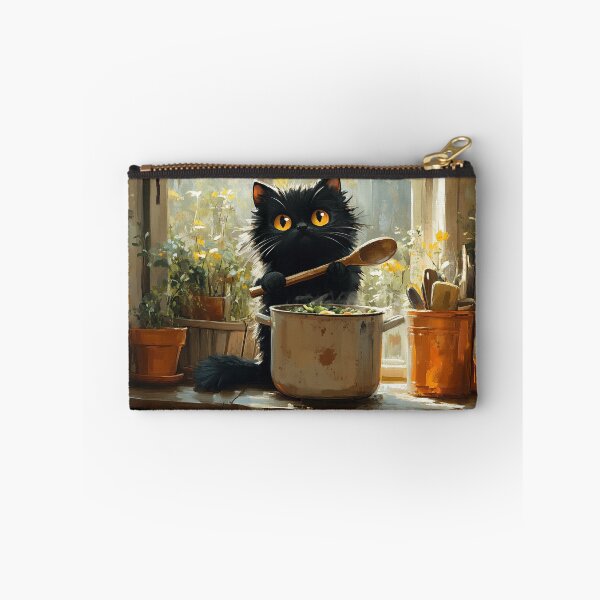 Item preview, Black Cat Soup Chef designed and sold by Erika Kaisersot.