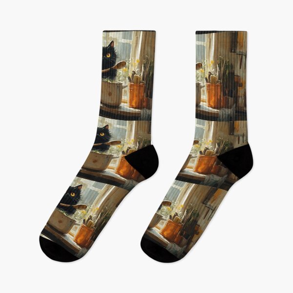 Item preview, Black Cat Soup Chef designed and sold by Erika Kaisersot.