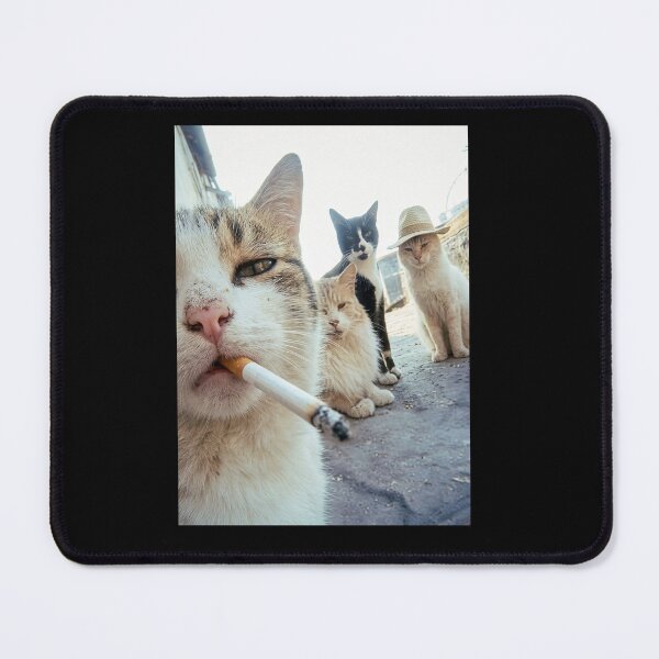 Item preview, Cats Smoking Cigarettes and Wearing a Cowboy designed and sold by hargisnamocho.