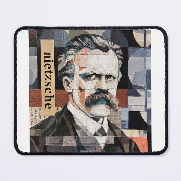 Item preview, Nietzsche Friedrich Philosopher Poster - Abstract Portrait Philosophy Art designed and sold by OzzFrequency.