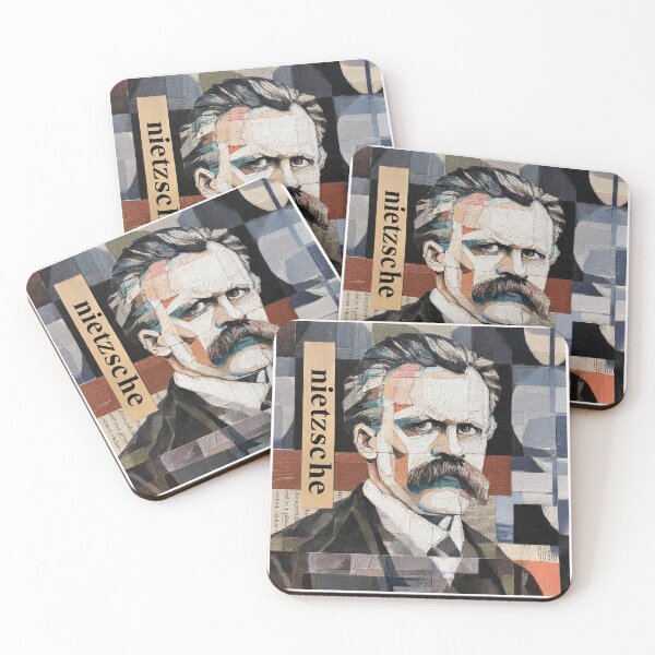 Item preview, Nietzsche Friedrich Philosopher Poster - Abstract Portrait Philosophy Art designed and sold by OzzFrequency.