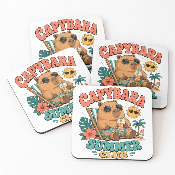 Item preview, Capybara Summer Club Beach Vibes designed and sold by Lobory.