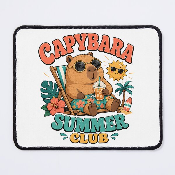 Item preview, Capybara Summer Club Beach Vibes designed and sold by Lobory.