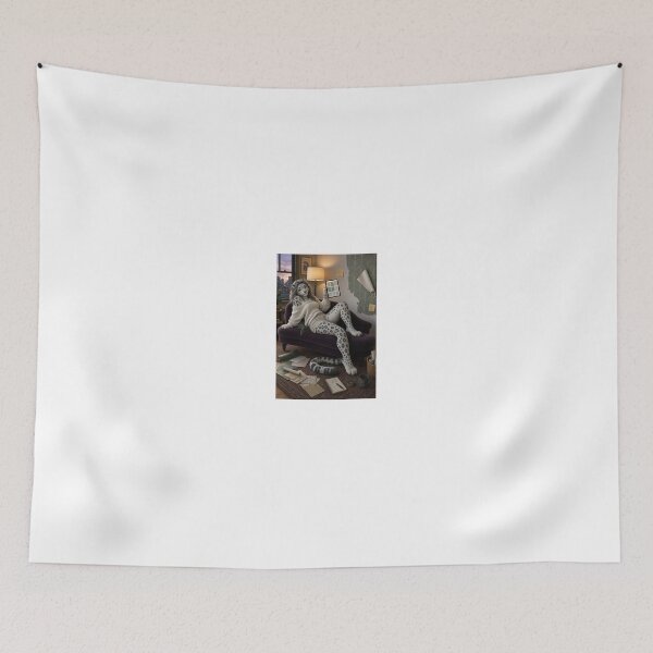 Item preview, Snow Leopard in Cozy Room Wallpapers designed and sold by CathryneDelamort.