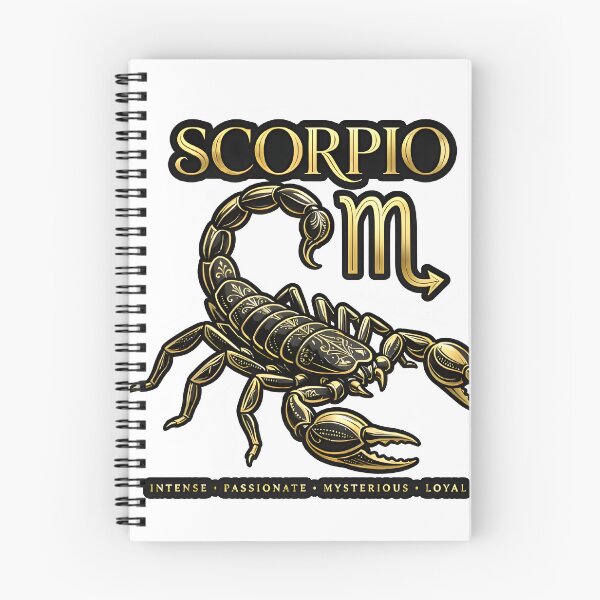 Item preview, Scorpio Intense Passionate Mysterious Loyal Gold Zodiac Art designed and sold by Zodiac Celestial Art.