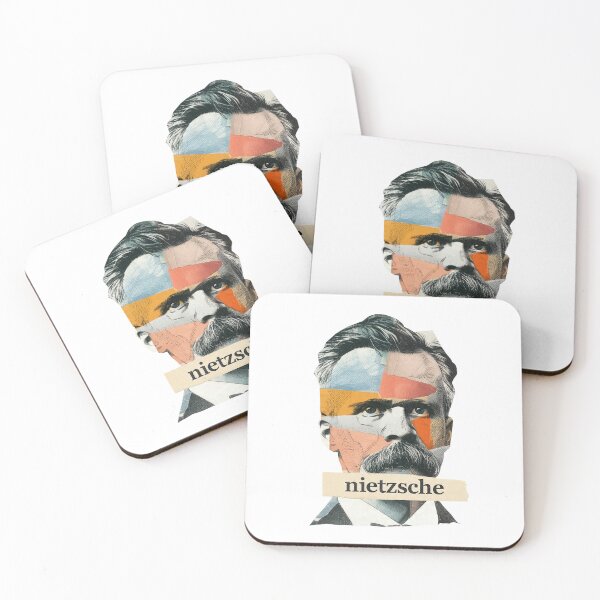 Item preview, Nietzsche Friedrich Philosopher Poster - Abstract Portrait Philosophy Art designed and sold by OzzFrequency.