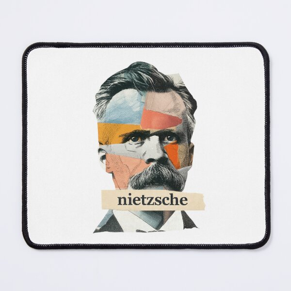 Item preview, Nietzsche Friedrich Philosopher Poster - Abstract Portrait Philosophy Art designed and sold by OzzFrequency.