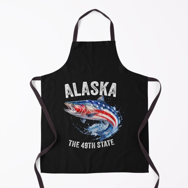 Item preview, Alaska Salmon Fish USA Flag Fishing Patriotic Souvenir Long Sleeve designed and sold by FrankIsabel.