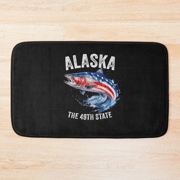 Item preview, Alaska Salmon Fish USA Flag Fishing Patriotic Souvenir Long Sleeve designed and sold by FrankIsabel.