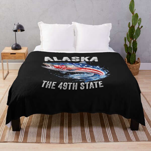 Item preview, Alaska Salmon Fish USA Flag Fishing Patriotic Souvenir Long Sleeve designed and sold by FrankIsabel.