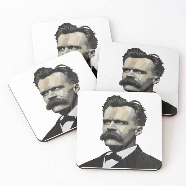 Item preview, Nietzsche Friedrich Philosopher Poster - Abstract Portrait Philosophy Art designed and sold by OzzFrequency.