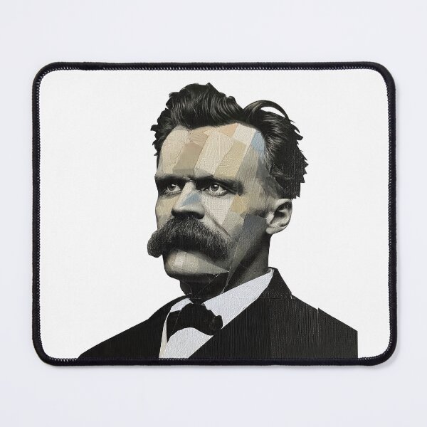Item preview, Nietzsche Friedrich Philosopher Poster - Abstract Portrait Philosophy Art designed and sold by OzzFrequency.