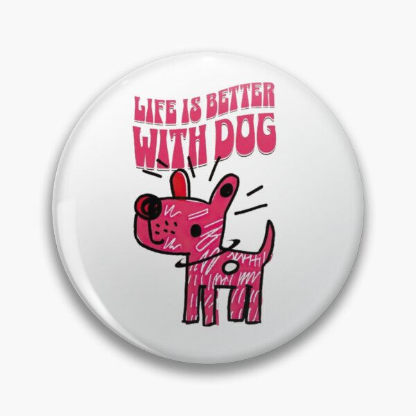 Item preview, Life is Better With Dog - Funny Colorful Scribble Art Puppy designed and sold by GenZFashion000.