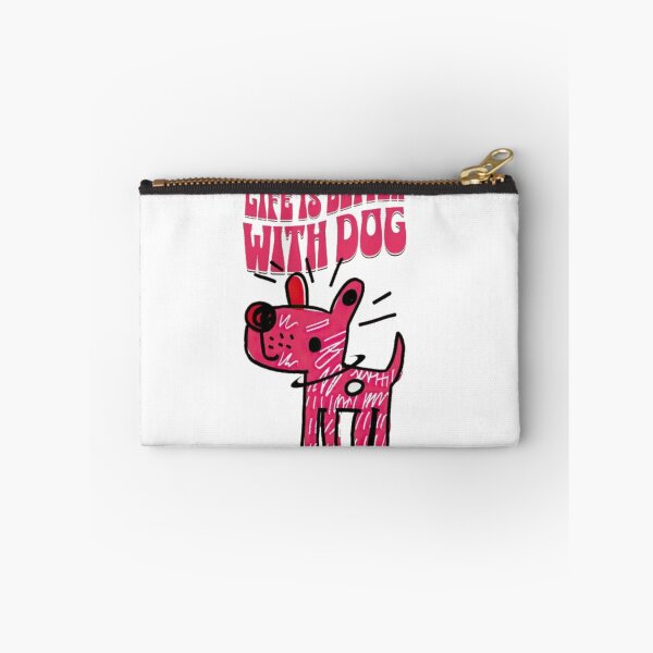 Item preview, Life is Better With Dog - Funny Colorful Scribble Art Puppy designed and sold by GenZFashion000.