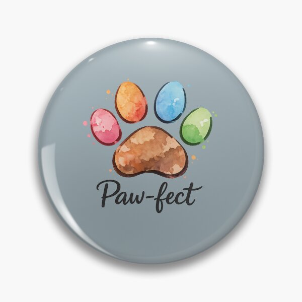 Item preview, Paw-fect Watercolor Dog Paw | Cute Cartoon Pet Lover Sticker designed and sold by PearlPathFinds.
