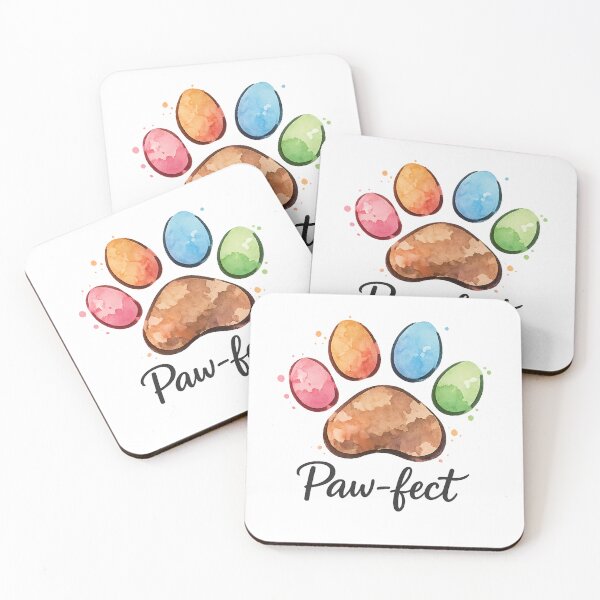 Item preview, Paw-fect Watercolor Dog Paw | Cute Cartoon Pet Lover Sticker designed and sold by PearlPathFinds.