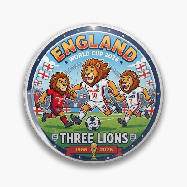 Item preview, The "Three Lions" Commemorative Sticker designed and sold by DesignsbyLouiza.