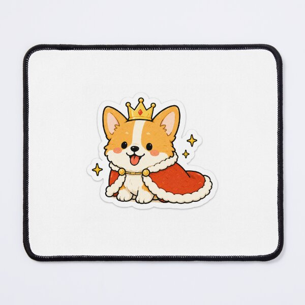 Item preview, King Corgi Sticker designed and sold by PlushTheory.