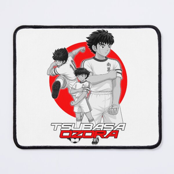 Item preview, black white Tsubasa Ozora from Captain Tsubasa Soccer vector Anime Artwork  designed and sold by sabartgunpla.