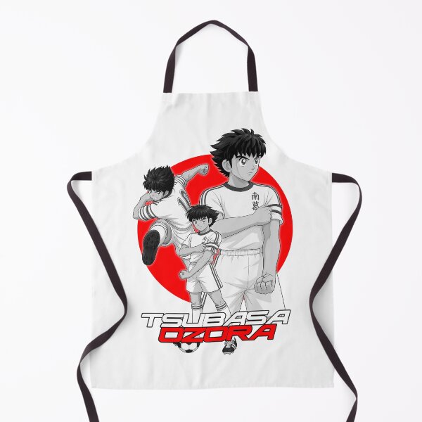 Item preview, black white Tsubasa Ozora from Captain Tsubasa Soccer vector Anime Artwork designed and sold by sabartgunpla.