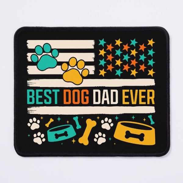 Item preview, Best Dog Dad Ever Vintage Flag Design designed and sold by Dmo3HarkoArt.