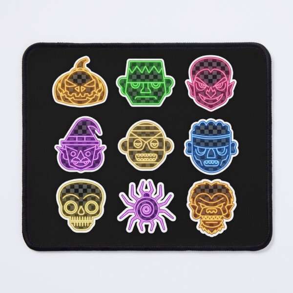 Item preview, Halloween Neon Icons Collection - Spooky Monster Set designed and sold by alalame.