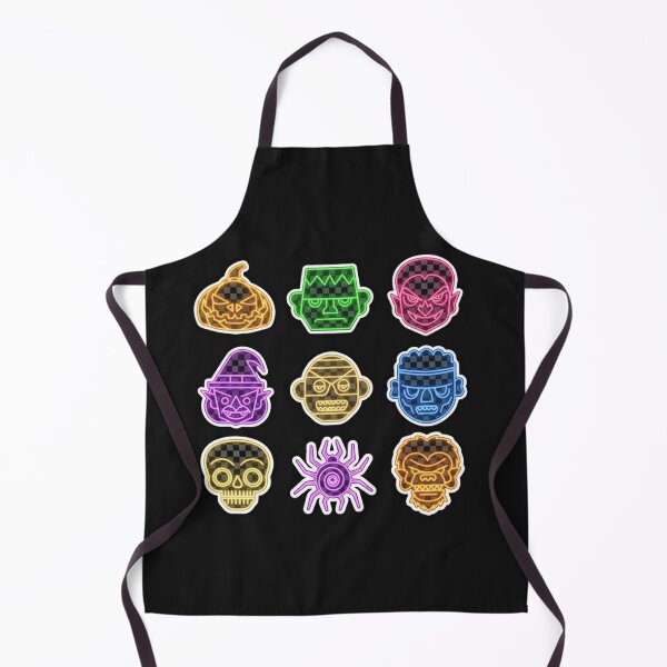Item preview, Halloween Neon Icons Collection - Spooky Monster Set designed and sold by alalame.