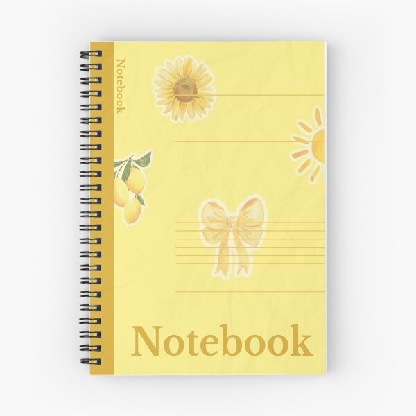Aperçu de l'œuvre Yellow Sunshine Notebook créée et vendue par Art-byMo.