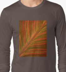 Natural Abstracts - Leaf Pattern Long Sleeve T-Shirt
